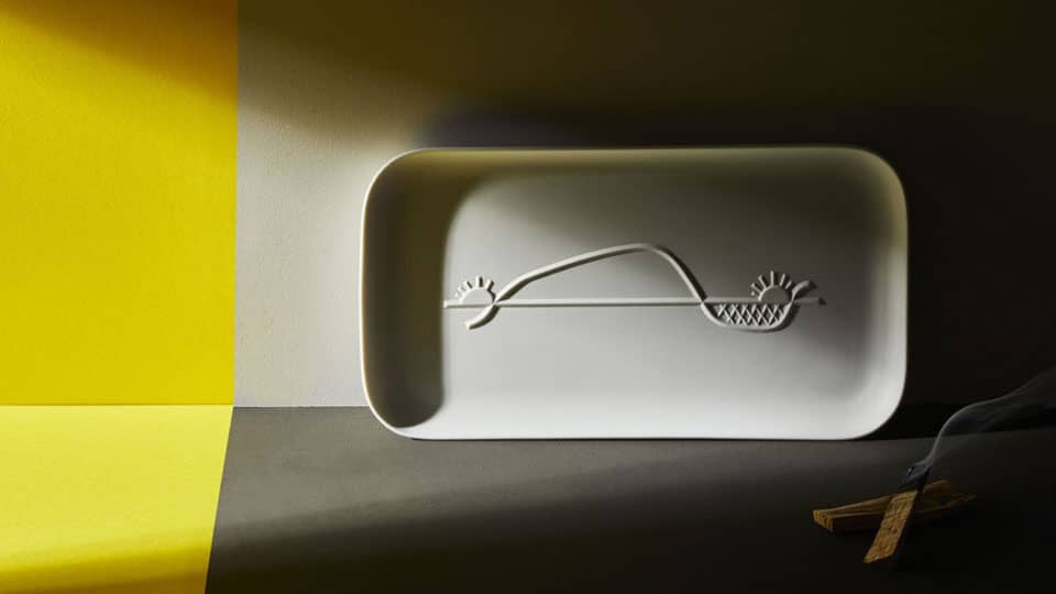 Porcelain designed by Le Corbusier by Cassina