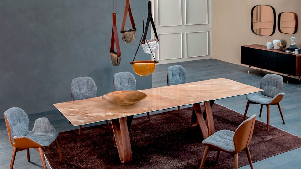 Tonin Casa presented a new collection of table groups