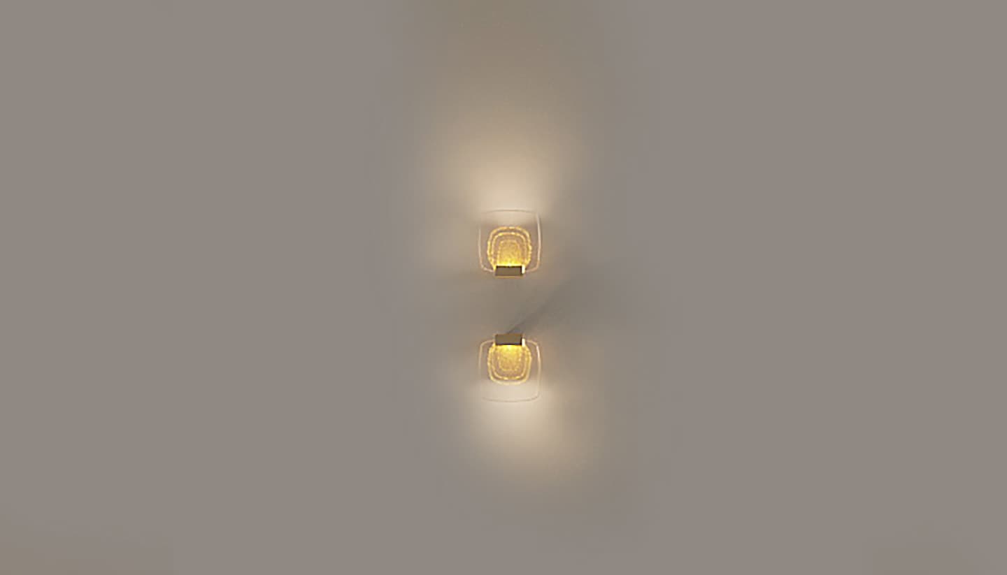Golden Cloud wall lamp