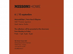 MISSONI HOME на Maison Objet 2019 в Париже